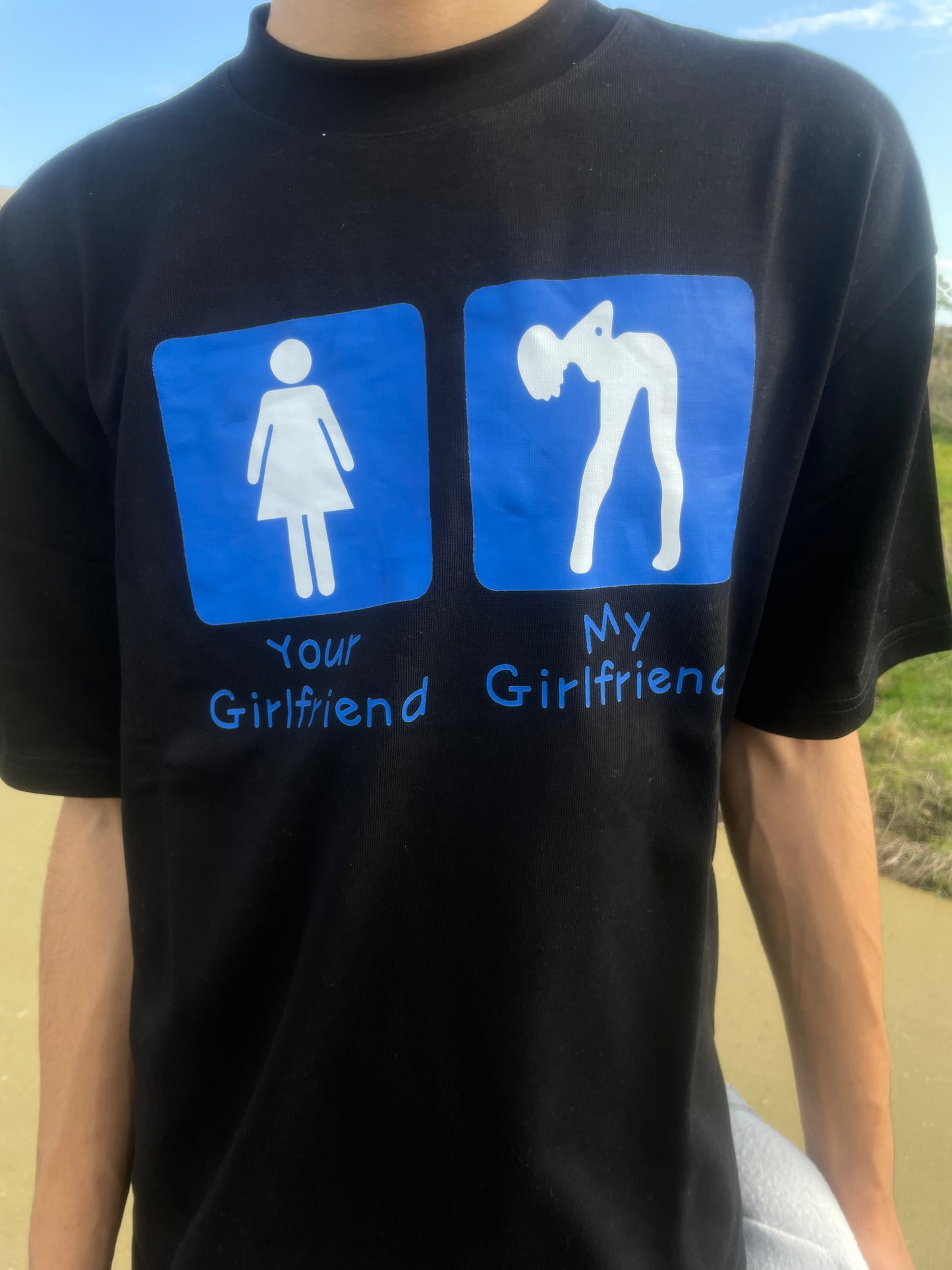 Your Girlfriend Vs My Girlfriend Shirt - Black