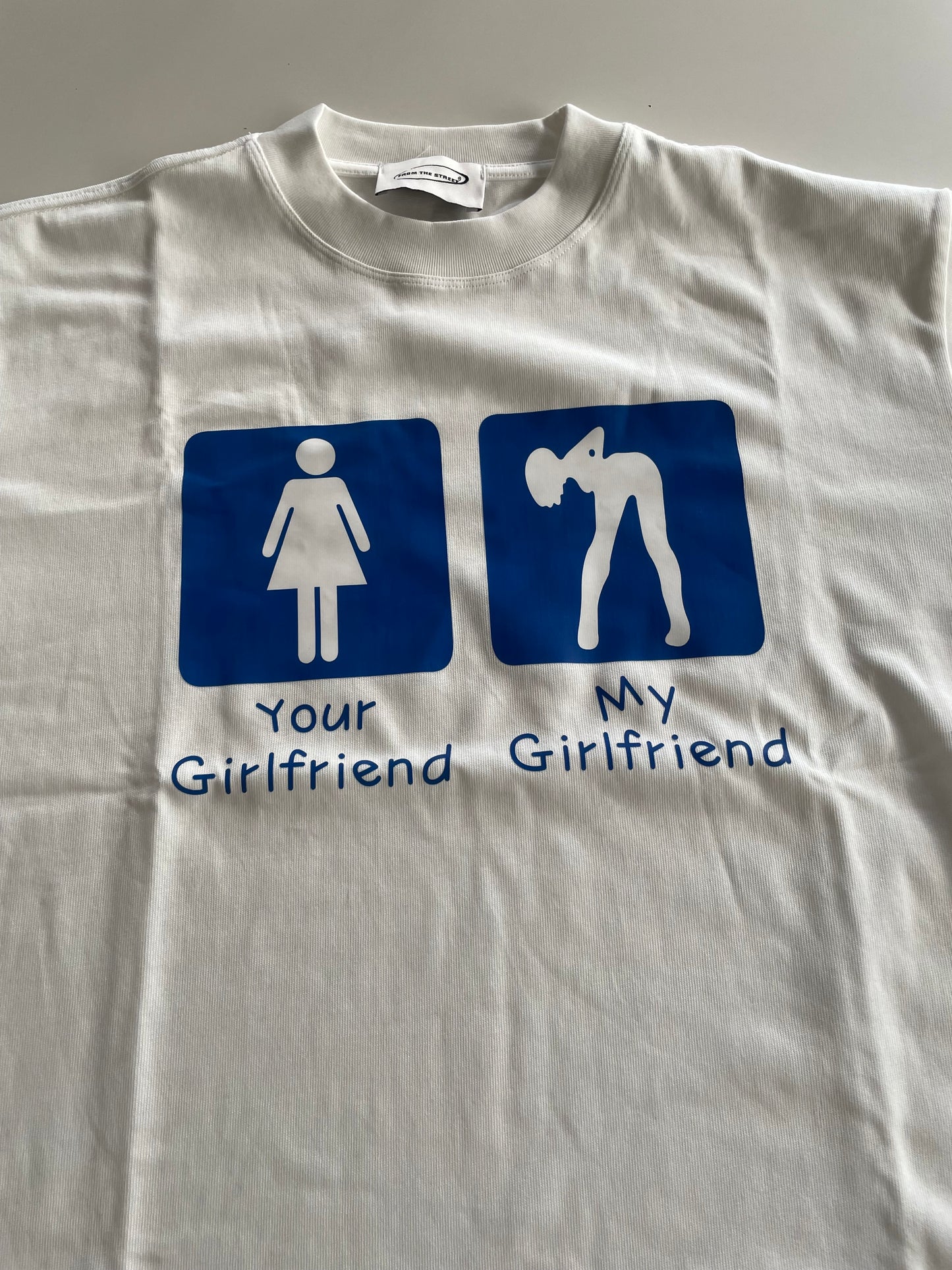 Your Girlfriend Vs My Girlfriend Shirt - White