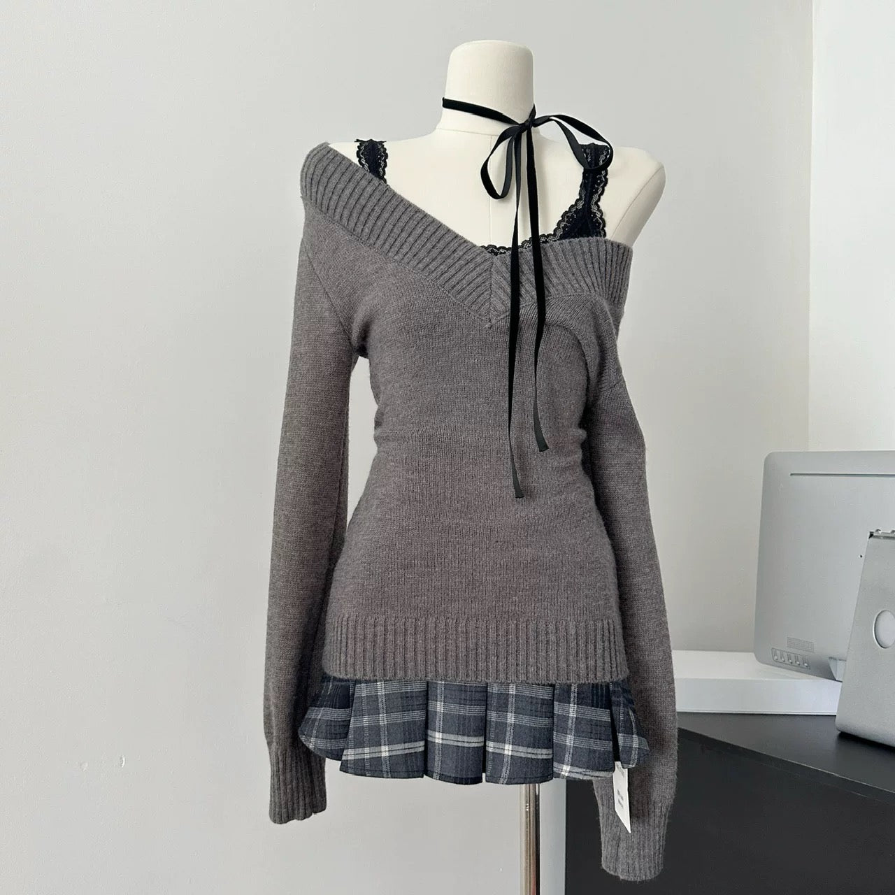 Plaid Reverie Sweater