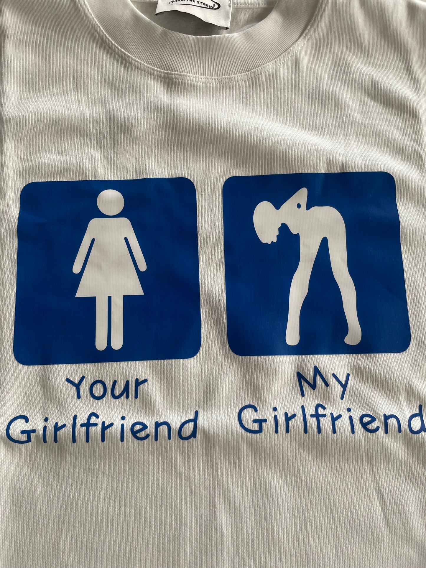 Your Girlfriend Vs My Girlfriend Shirt - White