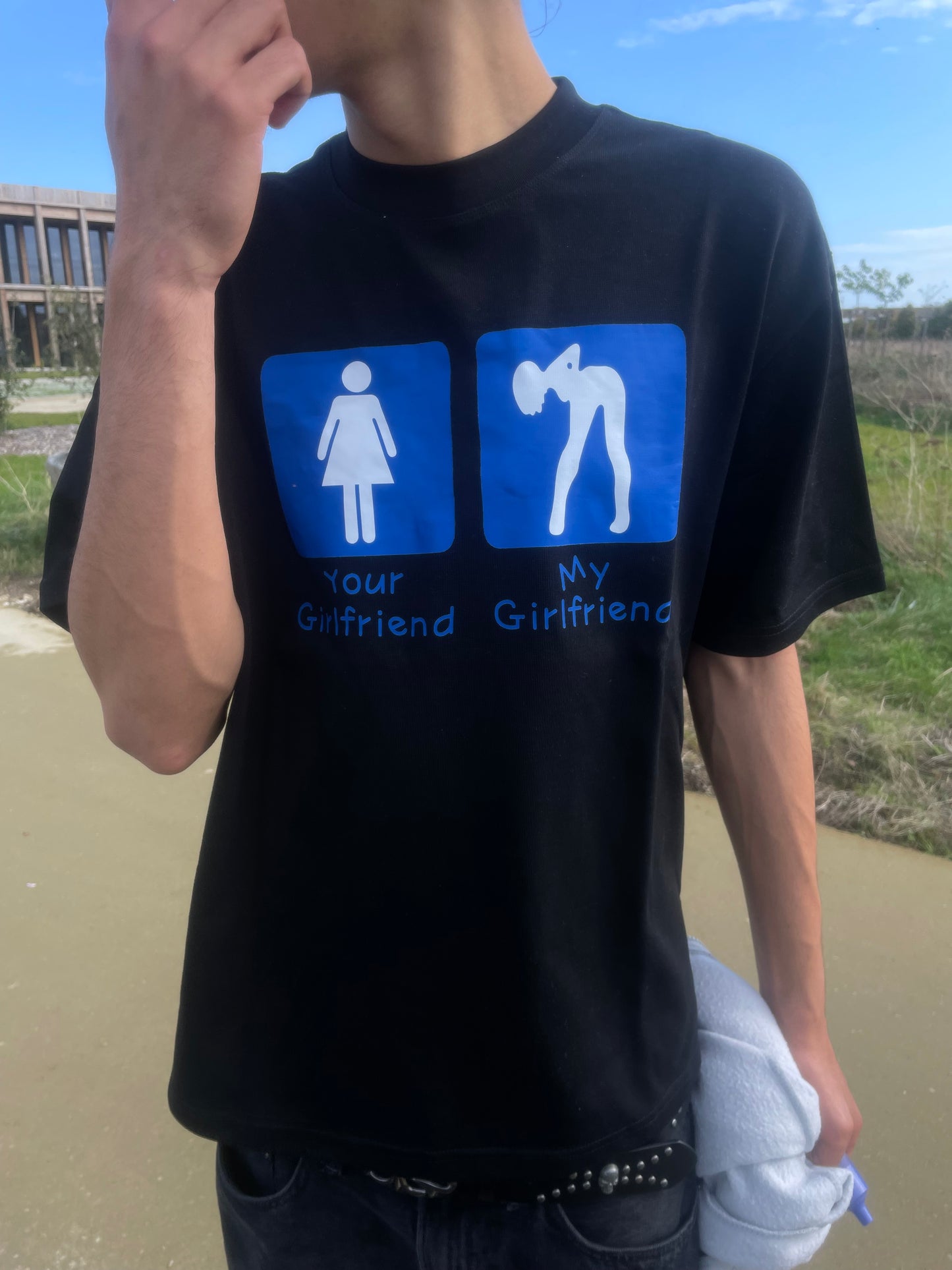 Your Girlfriend Vs My Girlfriend Shirt - Black