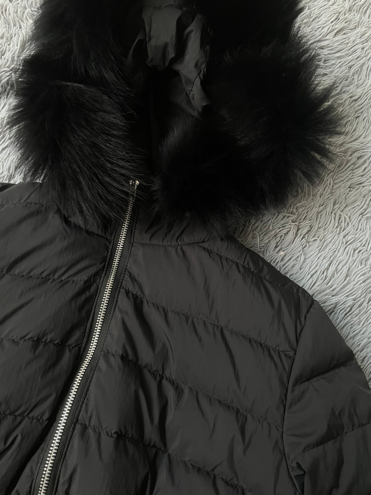 Noir Chic Fur Jacket