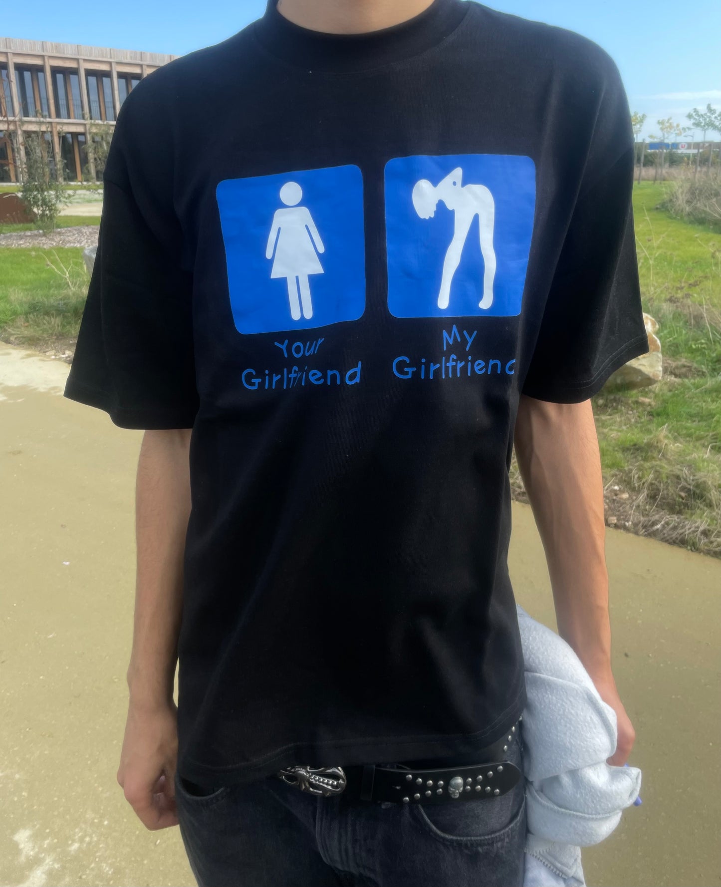 Your Girlfriend Vs My Girlfriend Shirt - Black