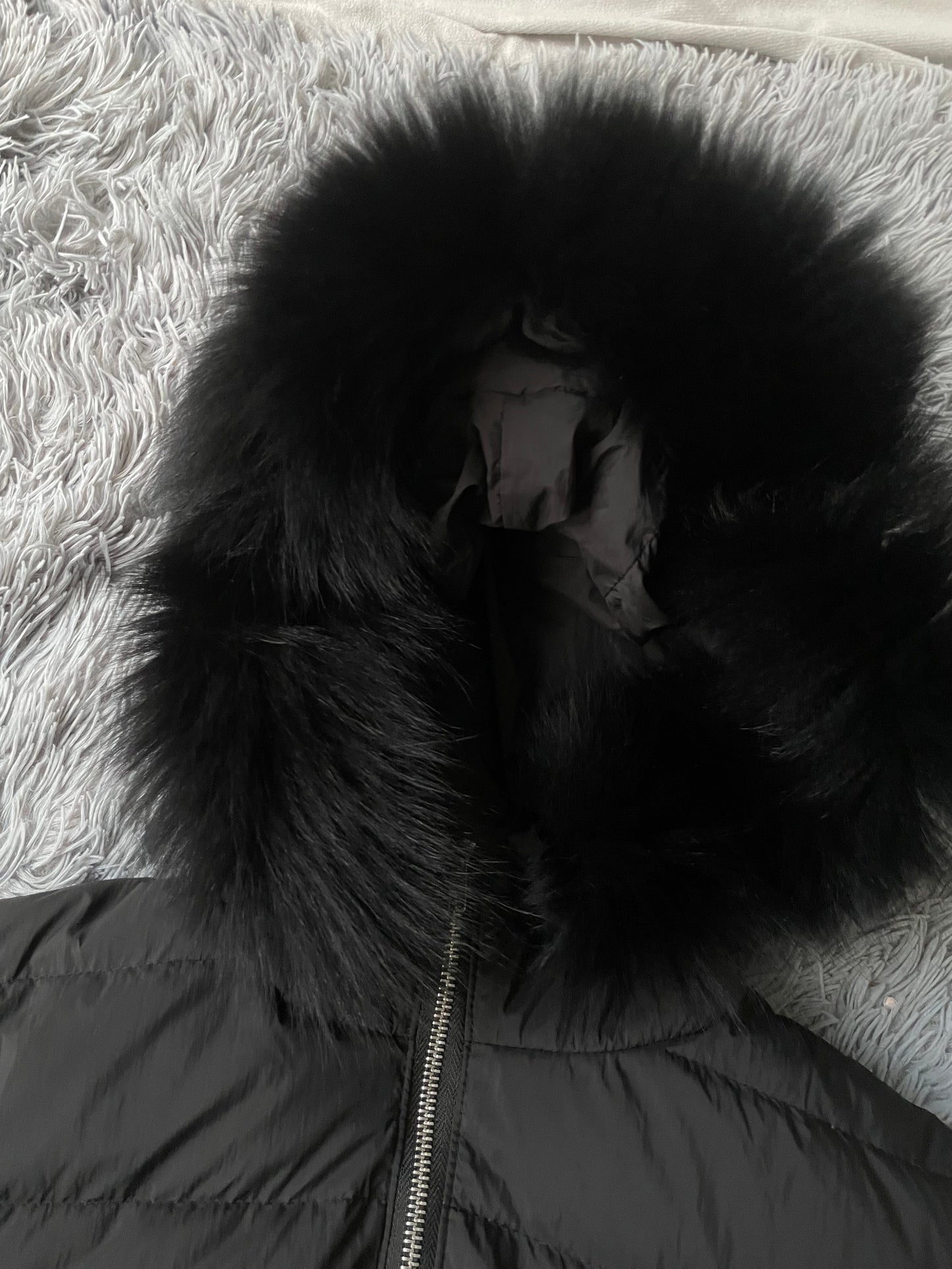 Noir Chic Fur Jacket