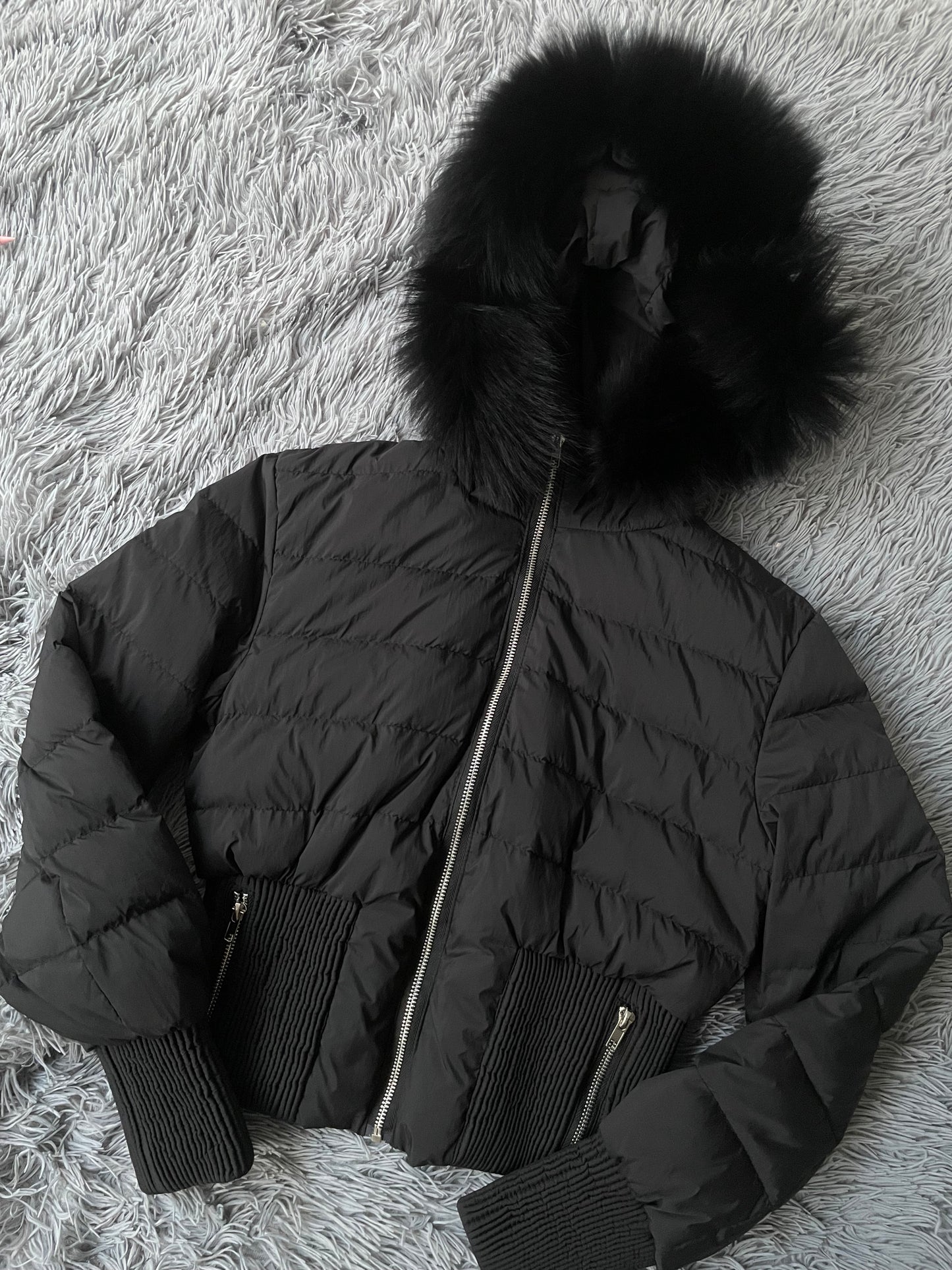 Noir Chic Fur Jacket