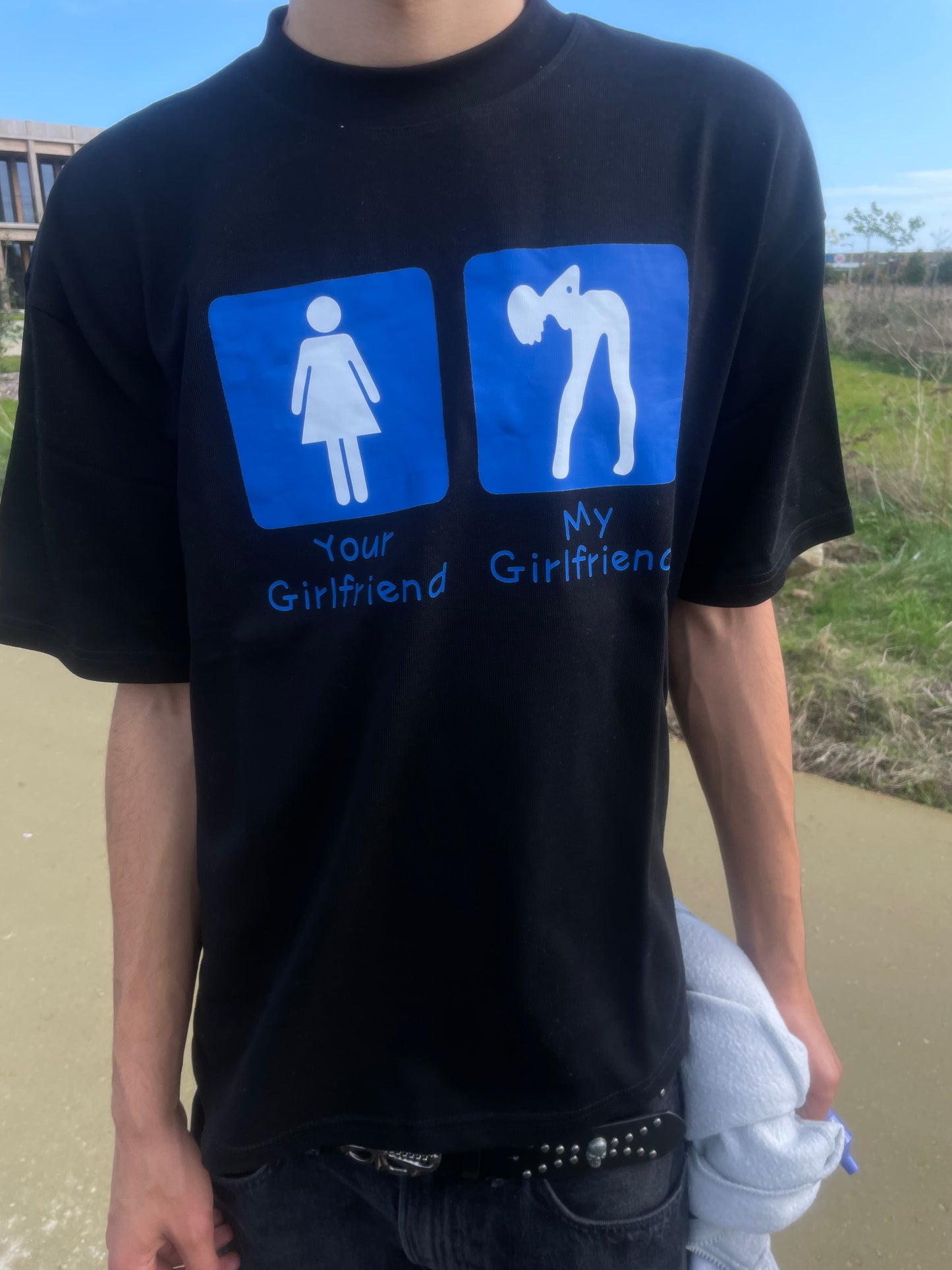 Your Girlfriend Vs My Girlfriend Shirt - Black